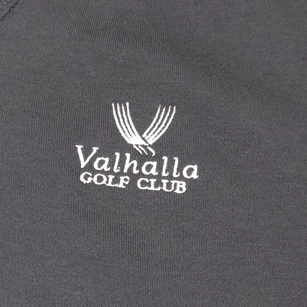 Valhalla Golf Club Sweater Vest Mens Medium Black Ashworth Cotton Louisville KY